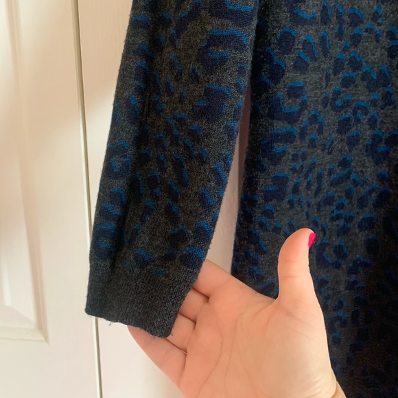 Loft Leopard Sweater Dress. - Picture 5 of 5